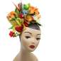 Preview: Extravagant headdress with exotic flowers