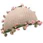 Preview: Fascinator vintage in light brown with pink flowers