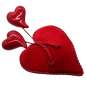 Preview: minihut rot 3 Herzen Valentinstag