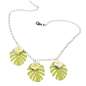 Preview: necklace monstera leaves frangipani flowers Hawaii