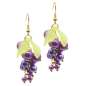 Preview: Earrings with violet grapes