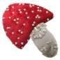 Preview: Fascinator red withe Toadstool velvet fox