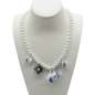 Preview: blue white Necklace with Miniature Porcelain