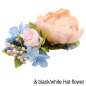 Preview: hair corsage flower pink light blue