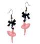 Preview: Pink Ballerina  with petticoat - rockabilly Earrings