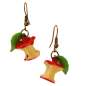 Preview: Earrings with red bitten apple