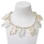 Preview: Pearl Necklace with Mother of Pearl Leaves