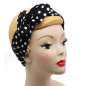 Preview: Polka dots black white - hair band with wire