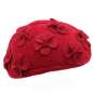 Preview: bandeau hat red flowers felt vintage