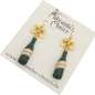 Preview: Earrings with champagne bottle