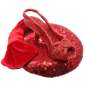 Preview: sparkling red shoe fascinator