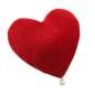 Preview: minihut rot Herz Valentinstag