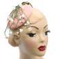 Preview: pink fascinator white flowers