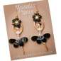 Preview: earrings black dancer rhinestones