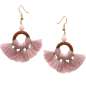 Preview: Tassel Earrings with Fringes in pink