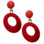Preview: Earrings with red rings