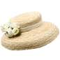 Preview: mushroom Straw Hat & white Flowers