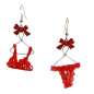 Preview: earrings red underwear bra new year