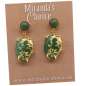 Preview: Earrings with gemstone in filigree setting