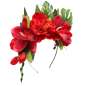 Preview: headdress flowers red big