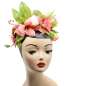 Preview: Pink flower crown - big Headdress