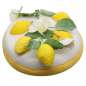 Preview: fascinator in white with yellow lemons