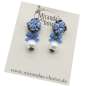 Preview: vintage earring light blue roses