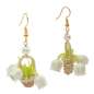 Preview: Lily of the valley in a basket - spring earrings in vintage style
