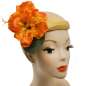 Preview: Orange hibiscus hair flower
