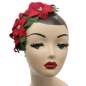 Preview: Head with Poinsettia Fascinator