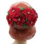 Preview: Fascinator Xmas red flower