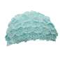 Preview: Turquoise half hat with lace - big fascinator in vintage look