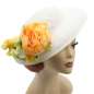 Preview: hat summer vintage flowers yellow hibiscus