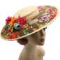 Preview: Cartwheel hat colorful flowers vintage