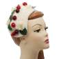 Preview: Fascinator cherry beige red.