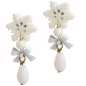 Preview: earrings ice crystal white glittering vintage white xmas