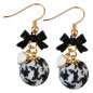 Preview: earrings houndstooth black white
