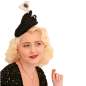 Preview: fascinator  hat hand glass
