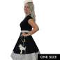Preview: Girl with Circle skirt poodle black white rockabilly