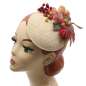 Preview: Straw fascinator with autumn berries fruit brown