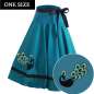 Preview: circle skirt petrol with peacock - one size