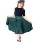 Preview: woman in dark green swing skirt