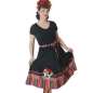 Preview: woman in swing skirt halloween skull day of the dead vintage rockabilly