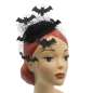 Preview: black fascinator with veil and bats