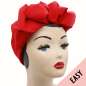 Preview: Easy Turban Band vintage in Rot