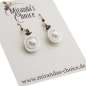 Preview: Earrings with pearl and real shell