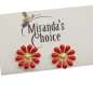 Preview: red flower earstuds