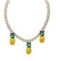 Preview: Necklace with enamel pineapple with bows