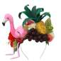 Preview: großer Kopfschmuck mit Flamingo Früchten