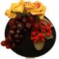 Preview: fascinator vintage roses yellow black autumn grapes vine rockabilly